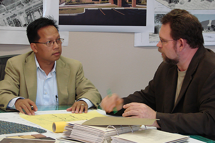 HJT Design team HanH Tran and Jim Jarvis