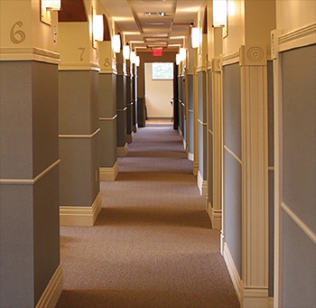 Dental Office Hallway Designed by HJT