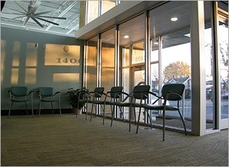 Dental Office Waiting area designed by HJT