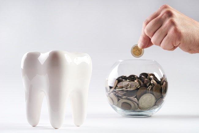 saving coins for dental office expansion