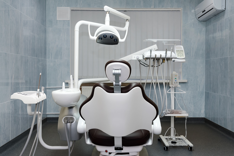 Modern updated dental treatment room.